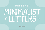 Minimalist Letters - Simple Font, a Handwritten Font by KiddoGlyphs Studio (Thumbnail 1 of 4)