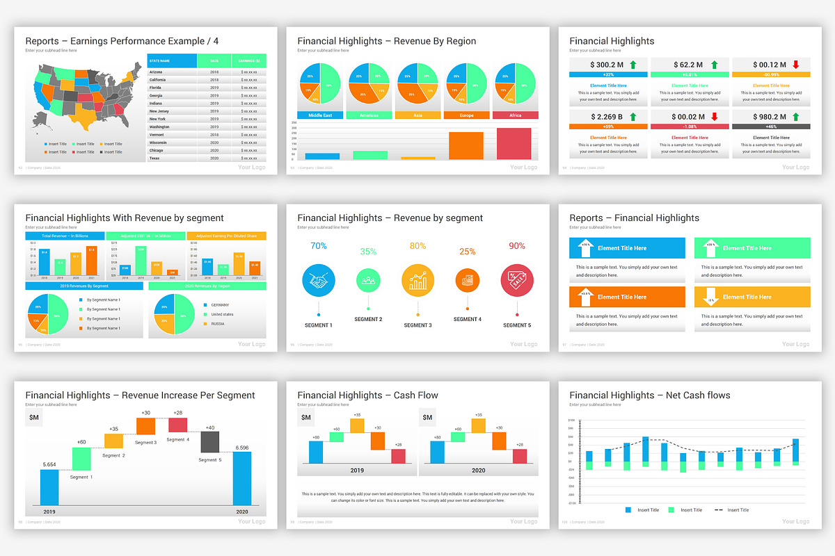 Annual Report Google Slides Template, a Presentation Template by SlideOne (Photo 14 of 34)