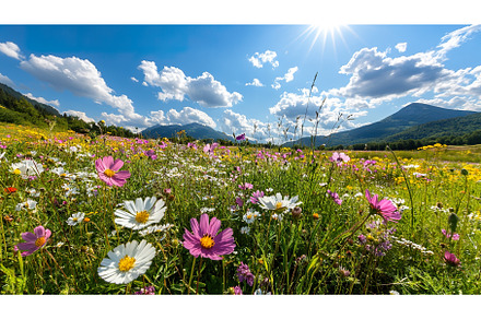 Expansive wildflower meadows under, a Nature Photo by Lermont51