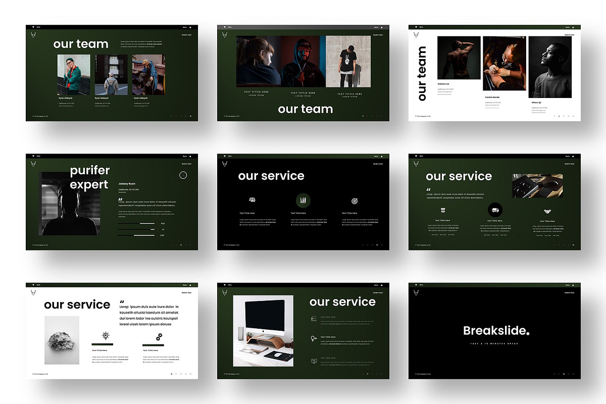 Purifer – Business PowerPoint, a Presentation Template by Dens Creative Studio (Photo 3 of 6)