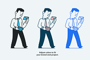 Business Sam - illustration pack, a Person Illustration by Ivan Mesaros (Thumbnail 4 of 5)