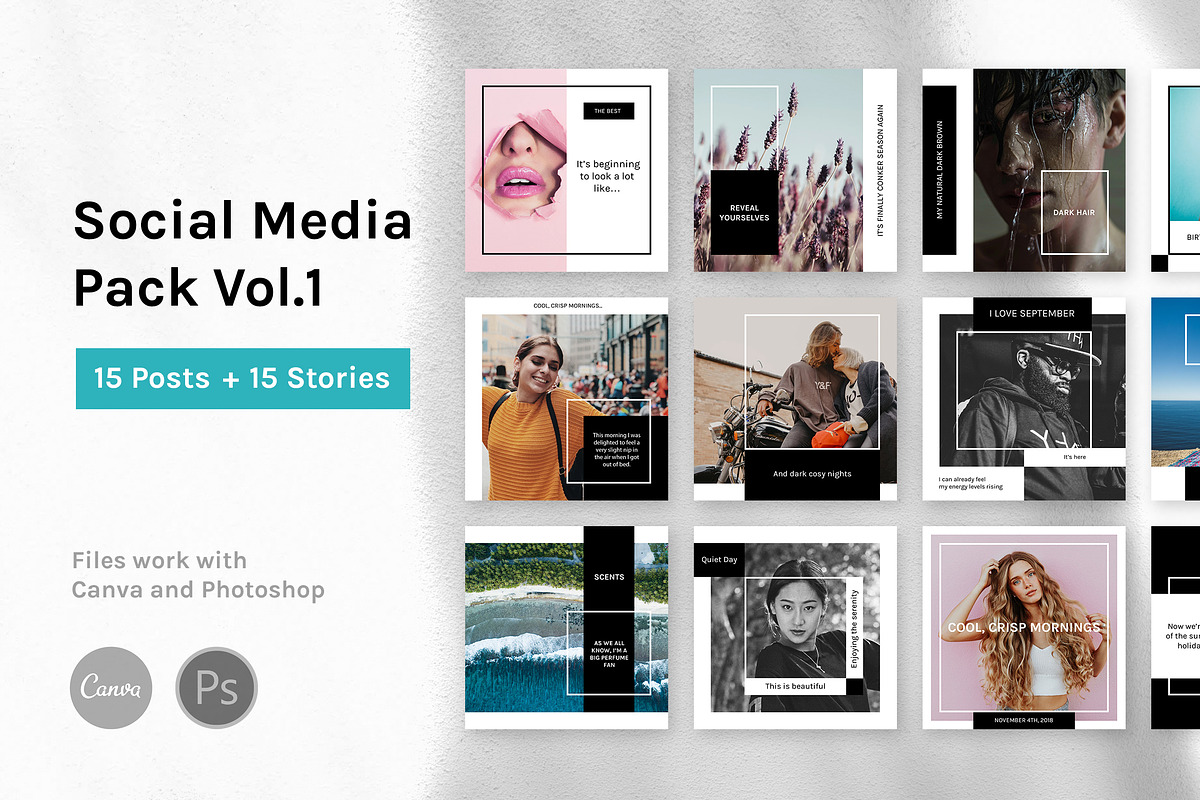 Social Media Pack Vol.1, a Social Media Template by uispot