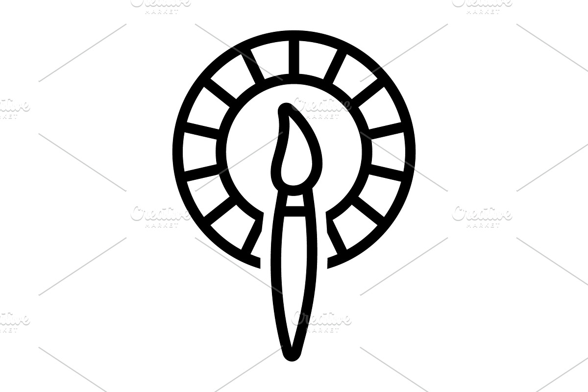 Colors paint mix icon, an Outline Icon by Creative priyanka