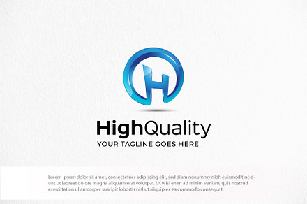 HighQuality | H Alphabet Logo
