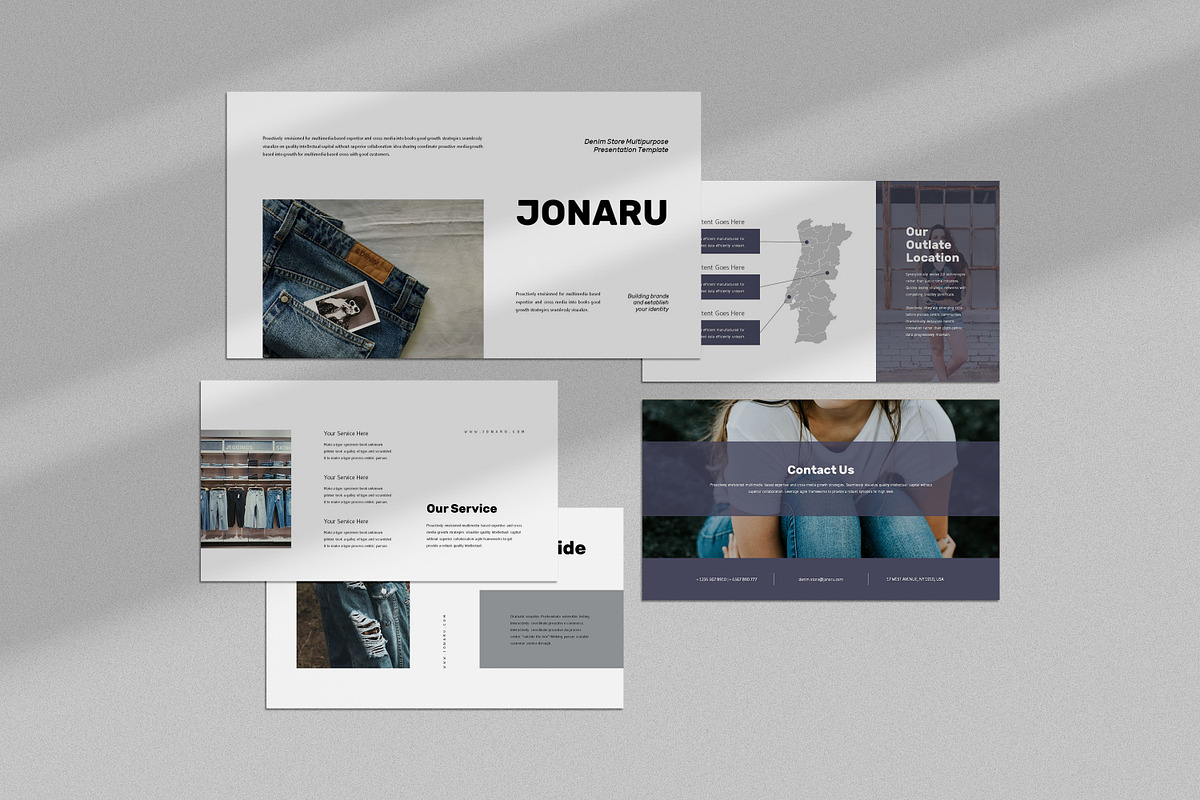 Jonaru : Fashion Google Slides, a Presentation Template by Punkl Camp (Photo 1 of 9)