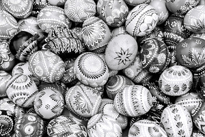 Black and white easter eggs, a Holiday Photo by BOOCYS