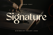 Sooner - Minimalist Luxury Logo Font, a Sans Serif Font by Sensatype (Thumbnail 6 of 13)