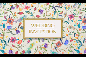 Indian Wedding Invitation-Peacock-AF
