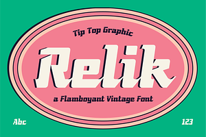 Relik - Flamboyant Vintage Font