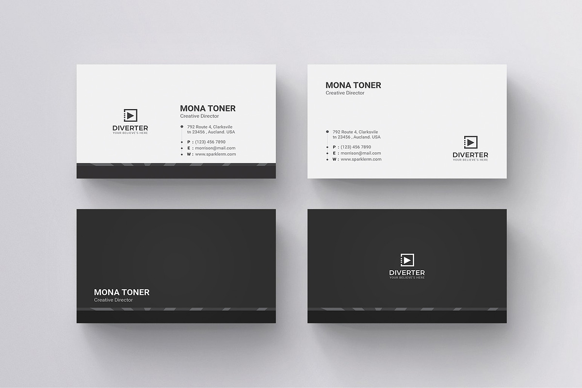 Business Card, a Business Card Template by Diverter (Photo 3 of 3)