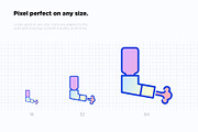 Asthma | 16 Thin Line Icons Set, an Outline Icon by Alex Blogoodf (Thumbnail 4 of 12)