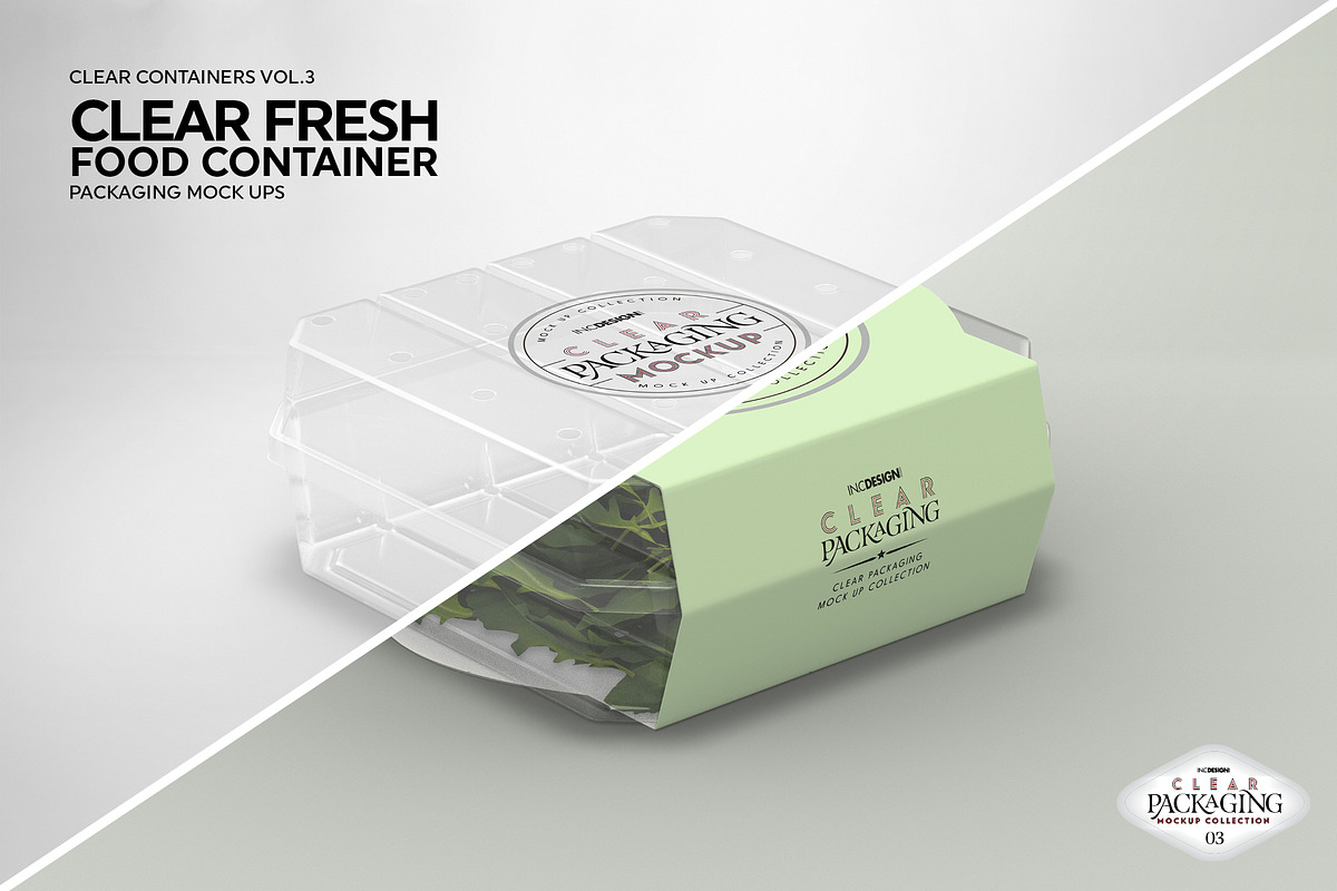 03 Clear Container Packaging Mockups, a Packaging Mockup by INCDesign (Photo 18 of 26)