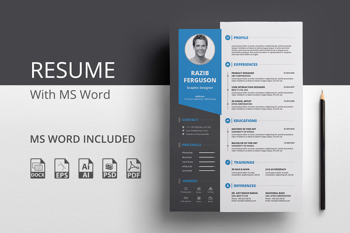 Resume, a Resume Template by Rongmistiry (Photo 1 of 8)