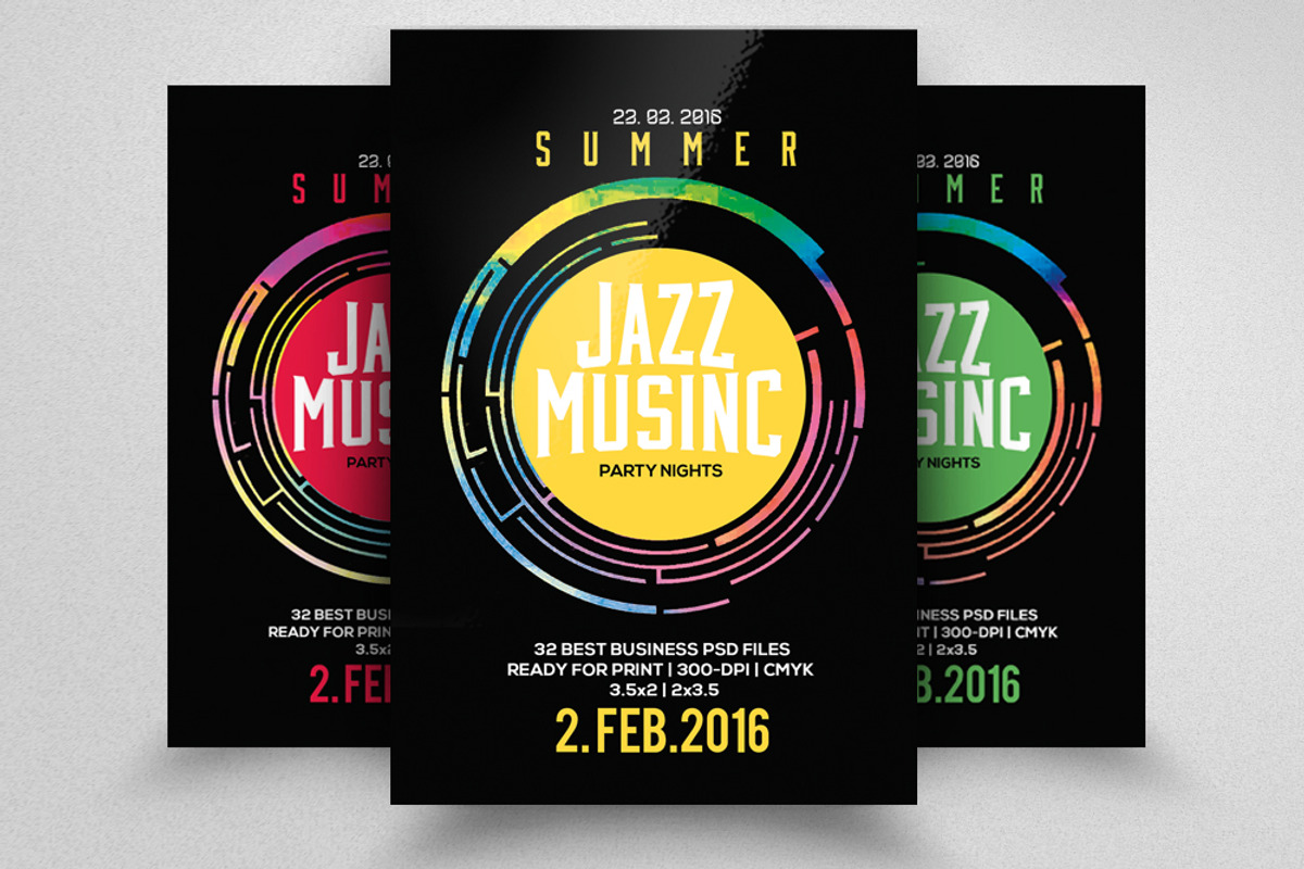 Jazz Flyer & Poster Template, a Flyer Template by Business Flyers (Photo 1 of 3)