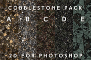 Cobblestone Texture Pack (Tileable), a Texture Graphic by Fiat Lux (Thumbnail 1 of 6)