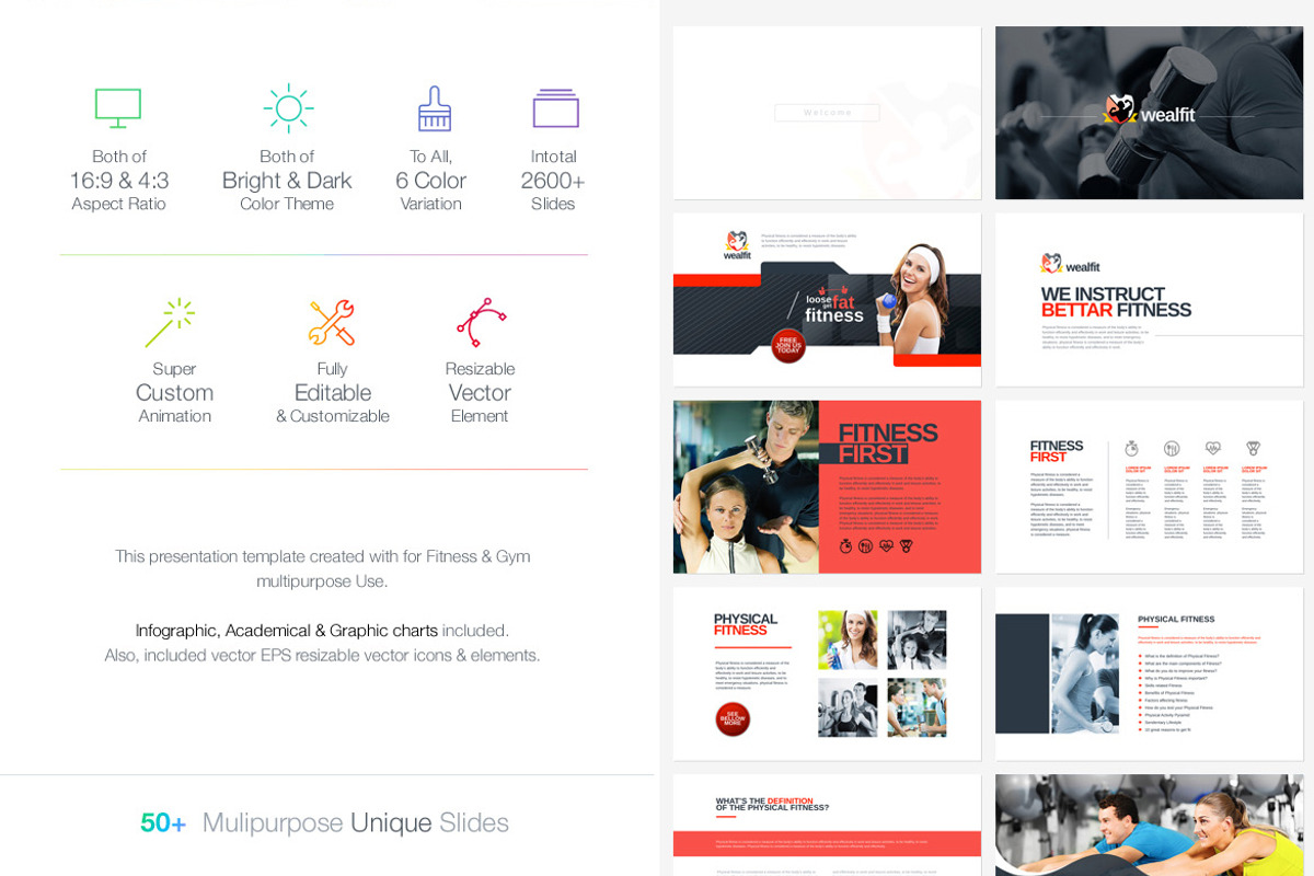 Fitness & Gym Powerpoint Template preview 4
