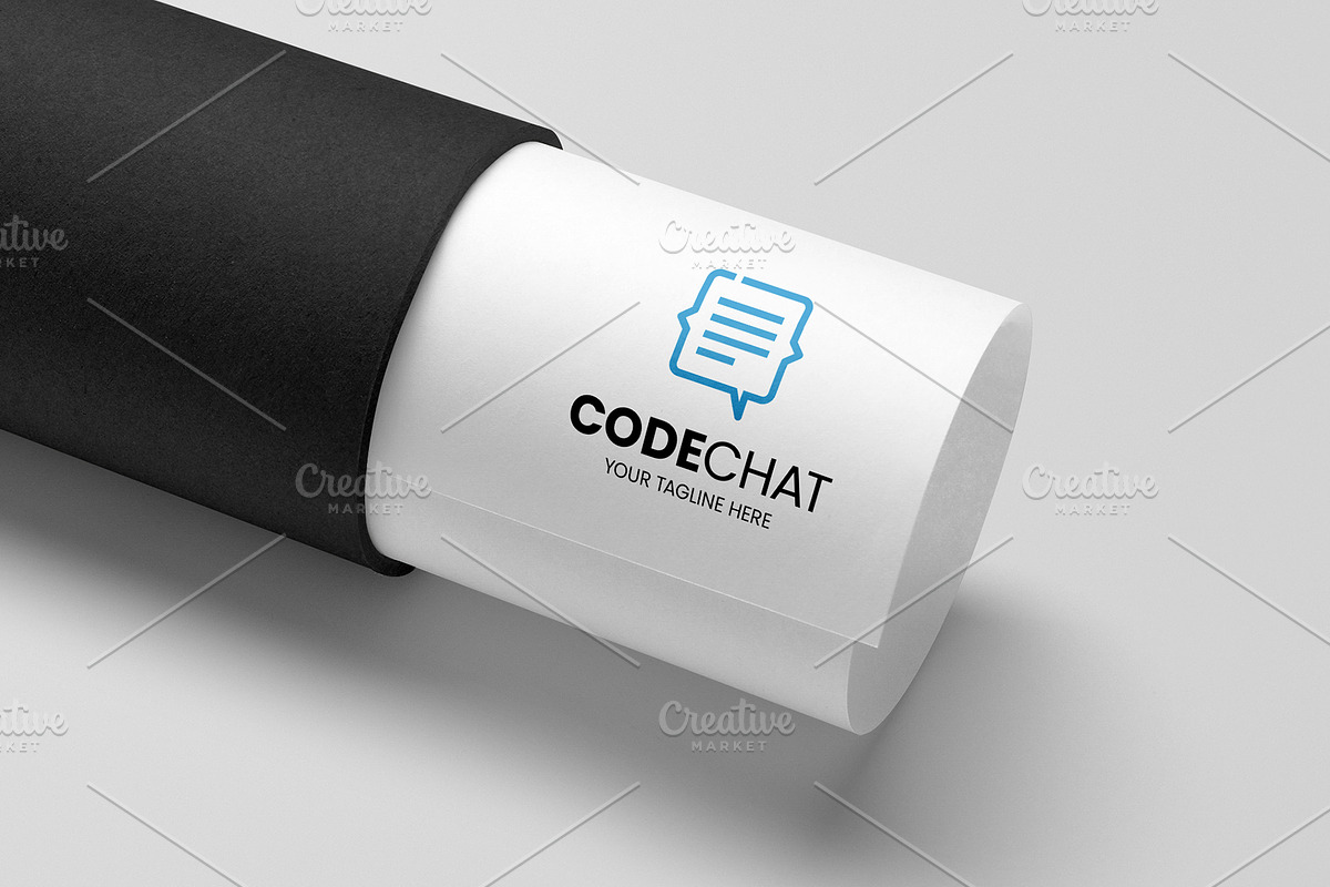 Code Chat Logo, a Branding & Logo Template by Logo Lab (Photo 3 of 4)