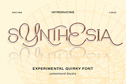 Synthesia Experimental Quirky Font, a Sans Serif Font by Letterhend Studio (Thumbnail 1 of 8)