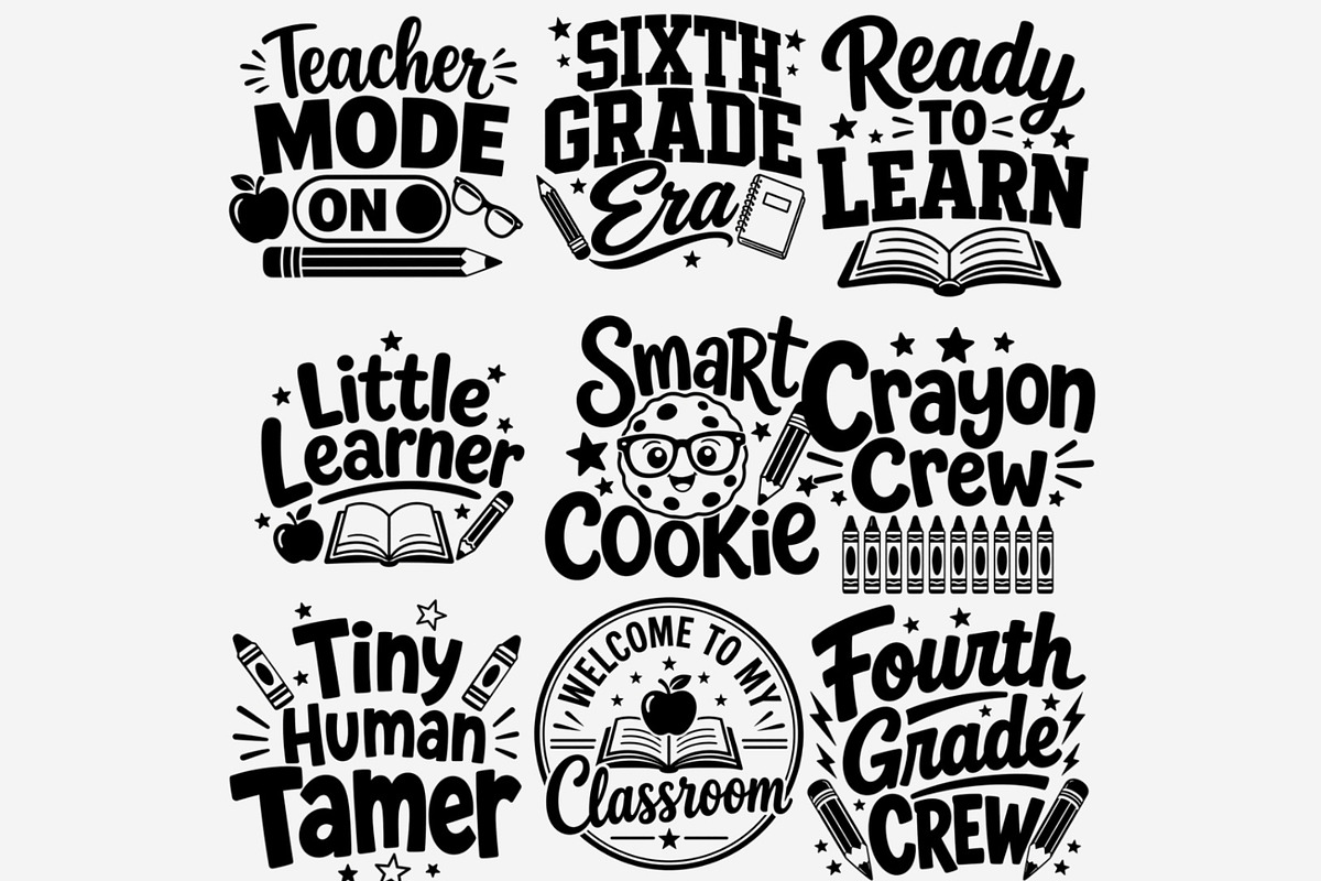 Back To School PNG Bundle, an Emoji Icon by Tanya Kart (Photo 4 of 9)