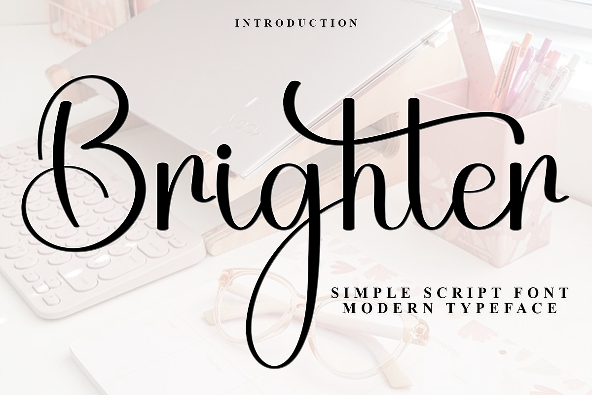 Brighter, a Handwritten Font by InermediaSTUDIO (Photo 1 of 8)