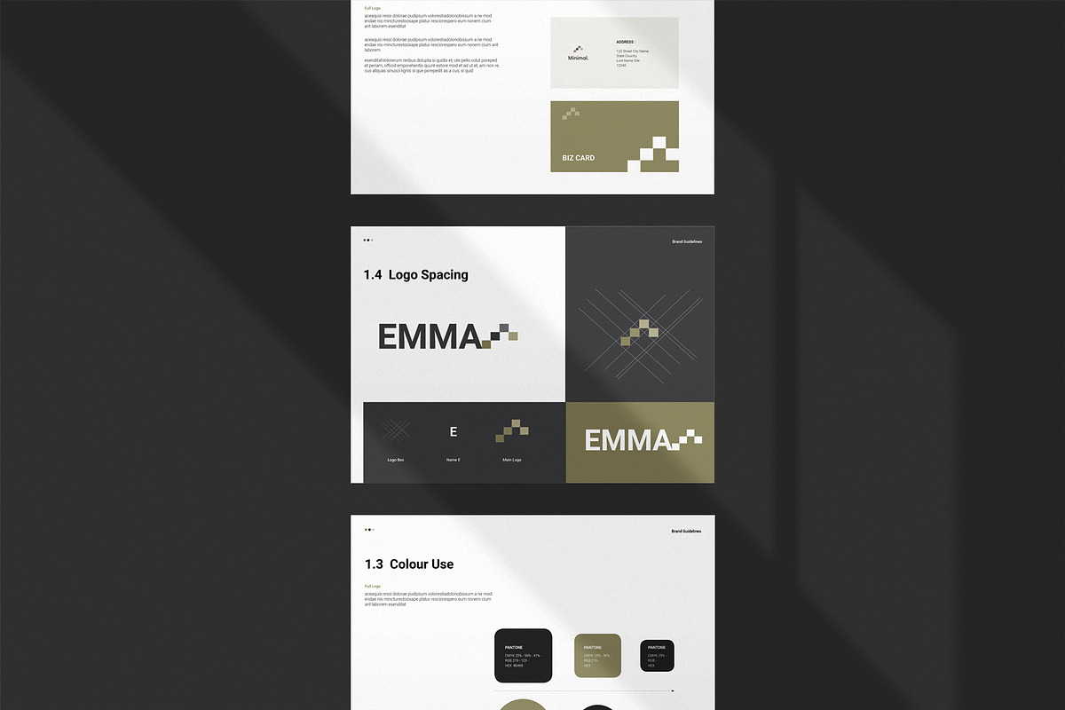 Minimal Brand Guidelines, a Brochure Template by metastudio38 (Photo 4 of 6)