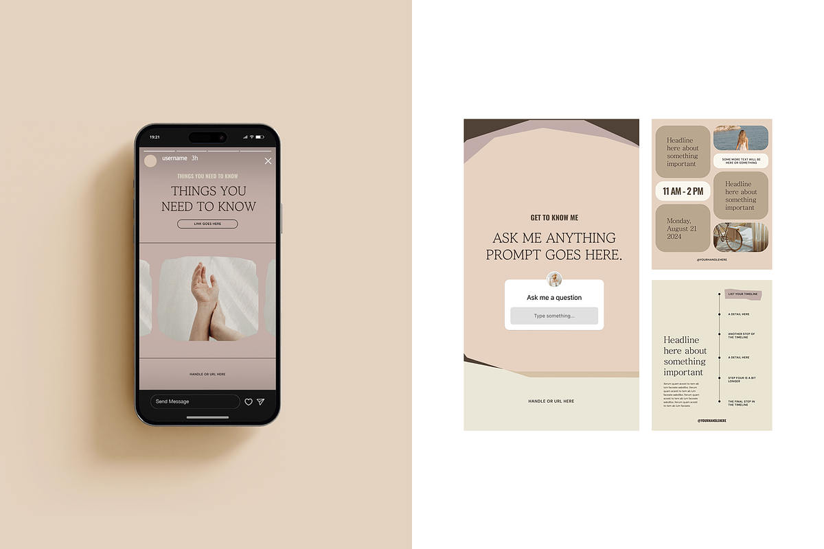 Elevated Editorial: Instagram Bundle, a Social Media Template by Brighten Made (Photo 4 of 6)