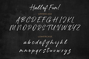 Hall Of Fun - Casual Elegant Font, a Script Font by Konstantine Studio (Thumbnail 7 of 10)