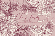 CHRISTMAS TOILE DE JOUY, a Pattern Graphic by Tanya Vollar (Thumbnail 1 of 11)