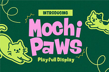 Mochi Paws Playful Display Font