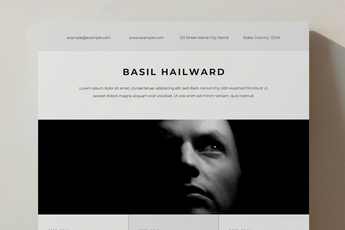 Resume With Big Profile Photo, a Resume Template by Filip Studio (Photo 4 of 4)