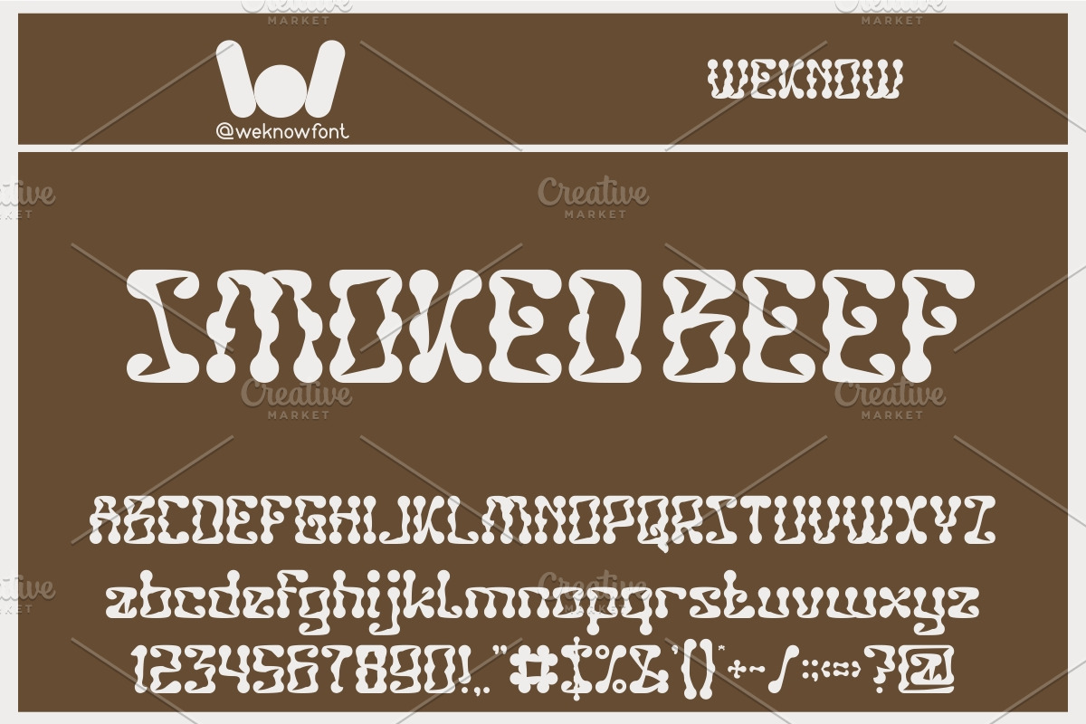 Brewed Tea font, a Font by weknow (Photo 4 of 5)