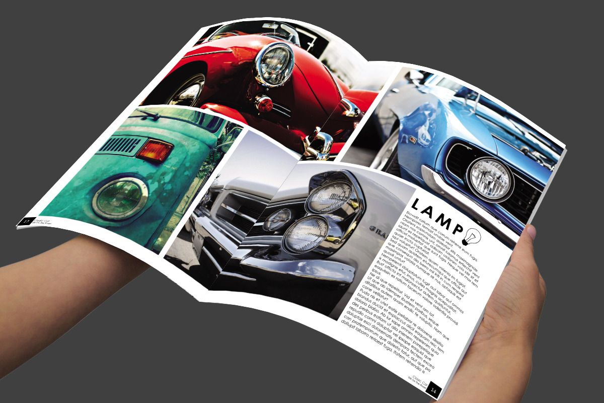 OldSchool Car Magazine, a Magazine Template by BoriesBechker (Photo 5 of 5)