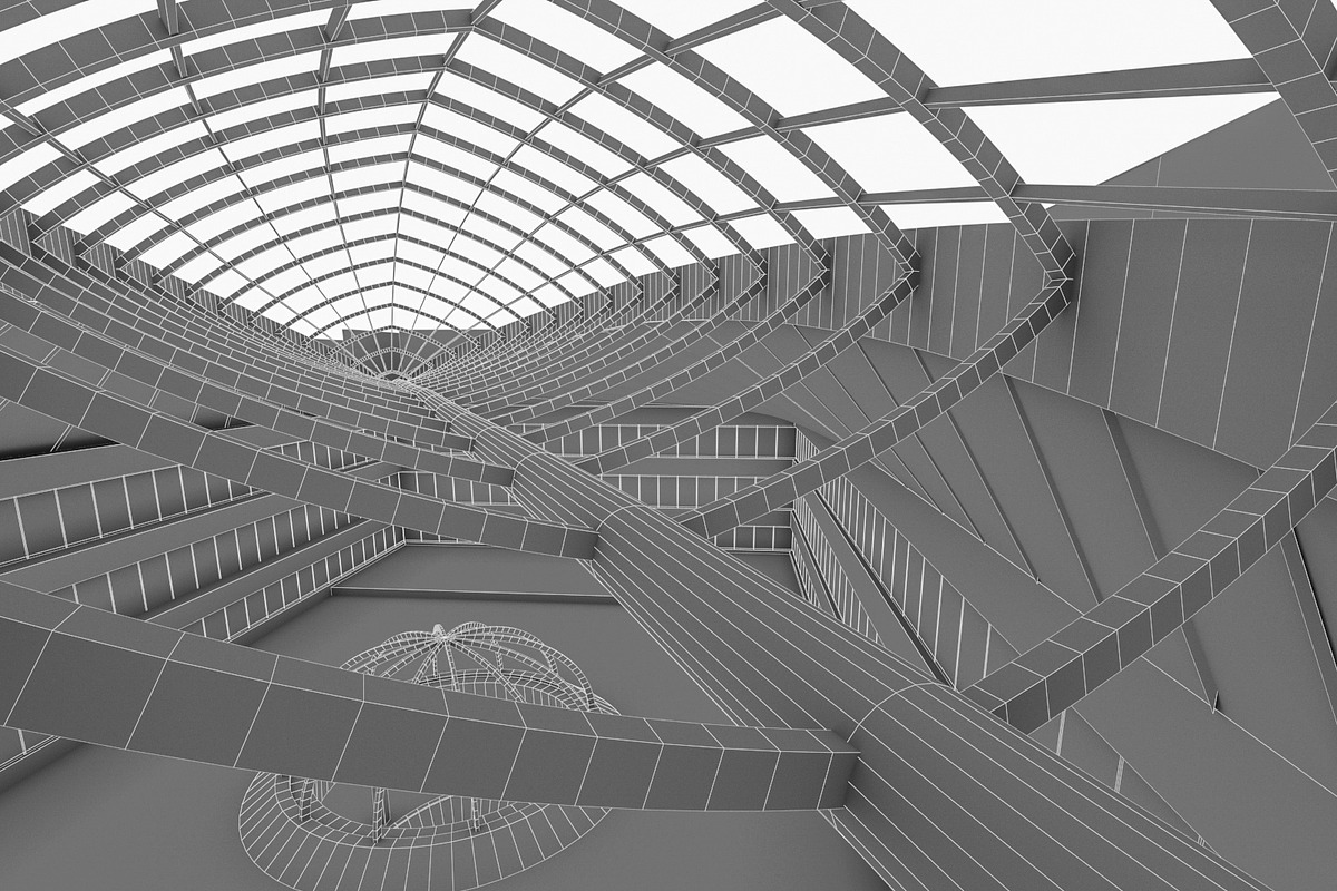 Public Hall Interior, an Architecture 3D Model by 3DNUTS (Photo 3 of 13)
