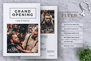 Barber shop opening flyer template, a Social Media Template by fashionaddict (Thumbnail 1 of 4)