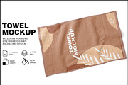 Towel Mockup, a Household Mockup by mockupbuys (Thumbnail 1 of 5)
