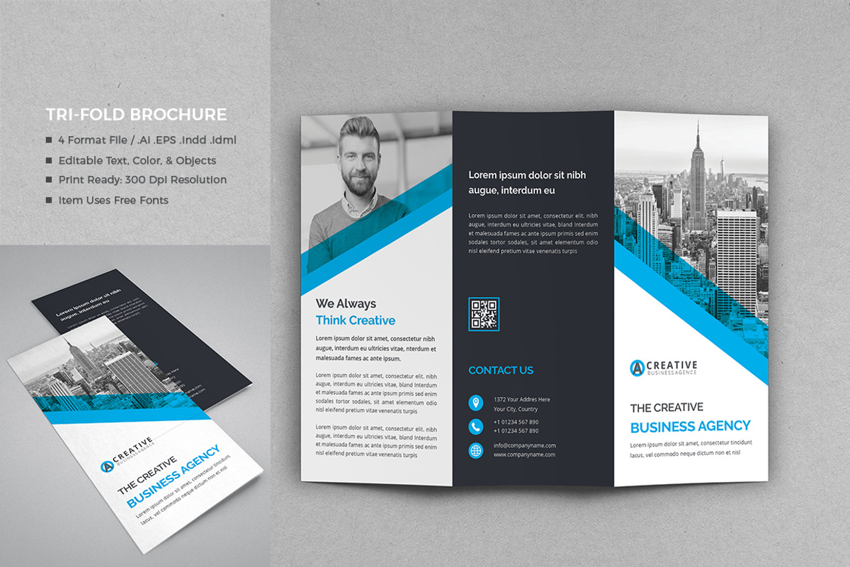 Corporate Tri-Fold Brochure, a Brochure Template by design_pick (Photo 1 of 4)
