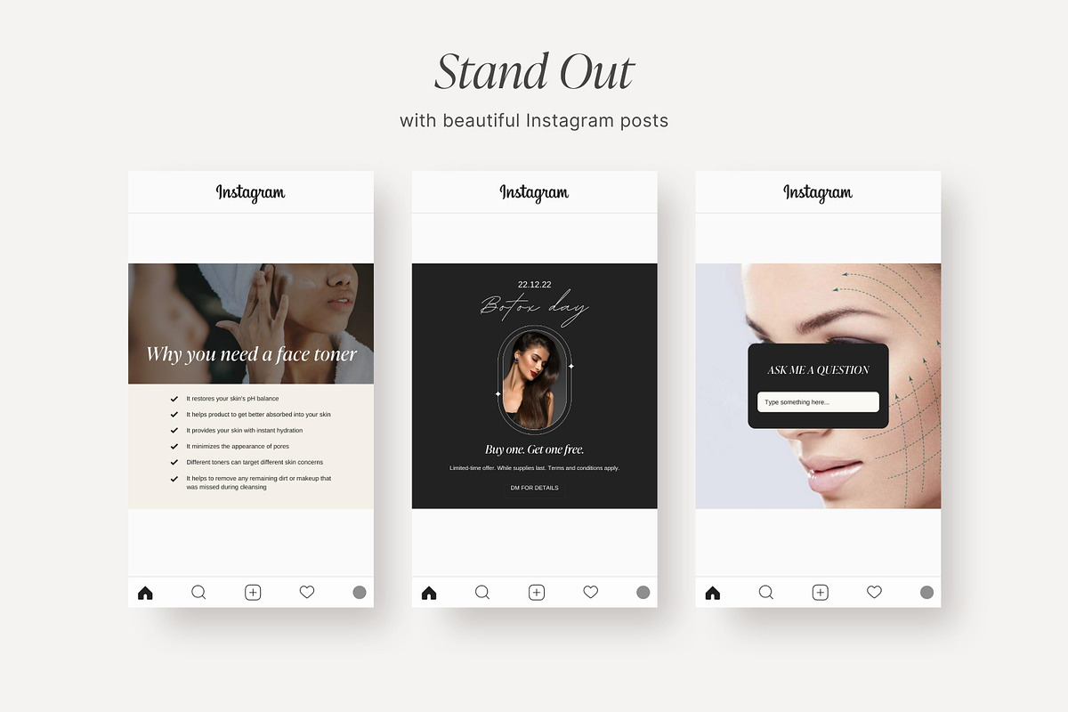 Esthetician Instagram templates, a Social Media Template by LiliesandBerries (Photo 16 of 22)