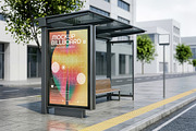 4 Vertical Bus Stop Screen Mockups, an Advertising Mockup by smishura (Thumbnail 10 of 11)