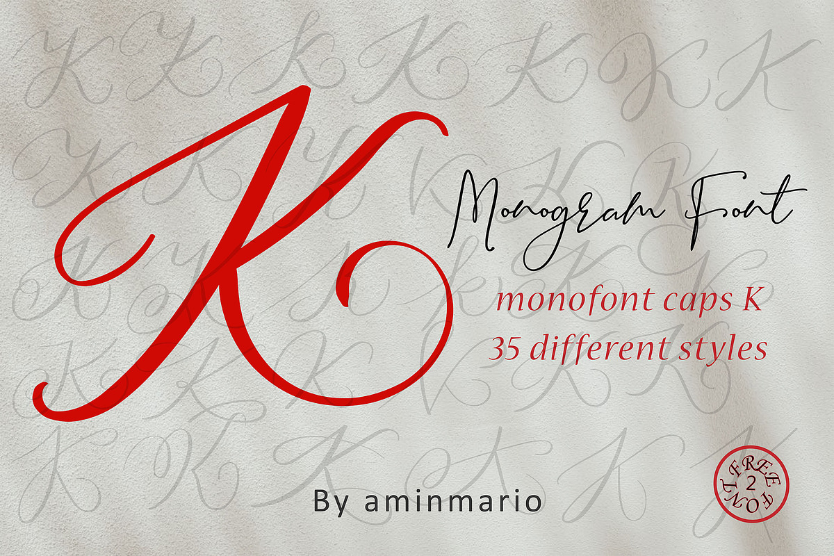 MONOGRAM K | Monofont caps K