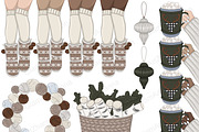 Cozy Season Clipart, a Seasonal Illustration by GlamArtZhanna (Thumbnail 3 of 6)