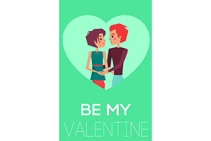 My Valentine Conceptual Poster With