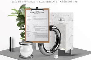 3Page Resume & Cover Letter Template