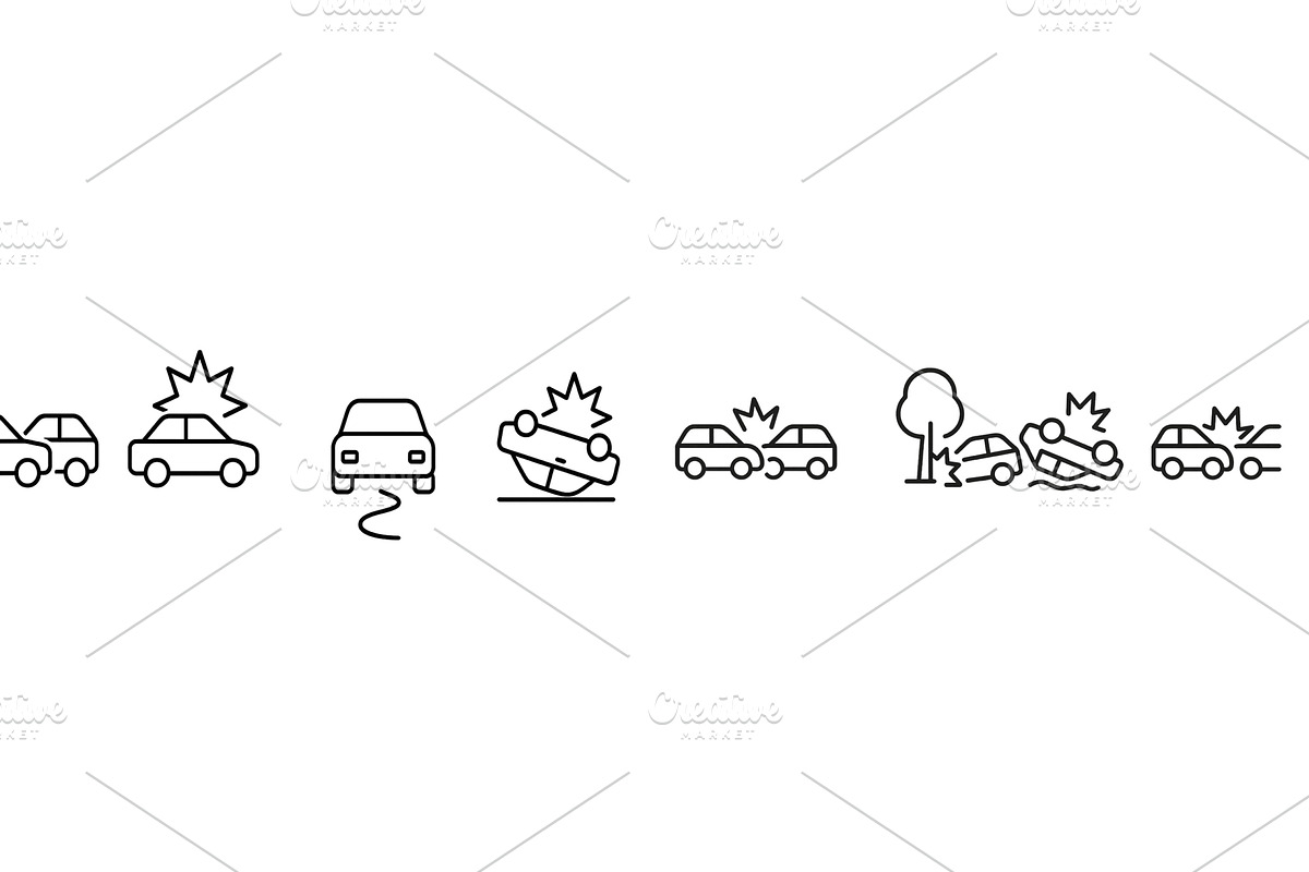 Illustrative set of web icons, a Transportation Illustration by ZinetroN