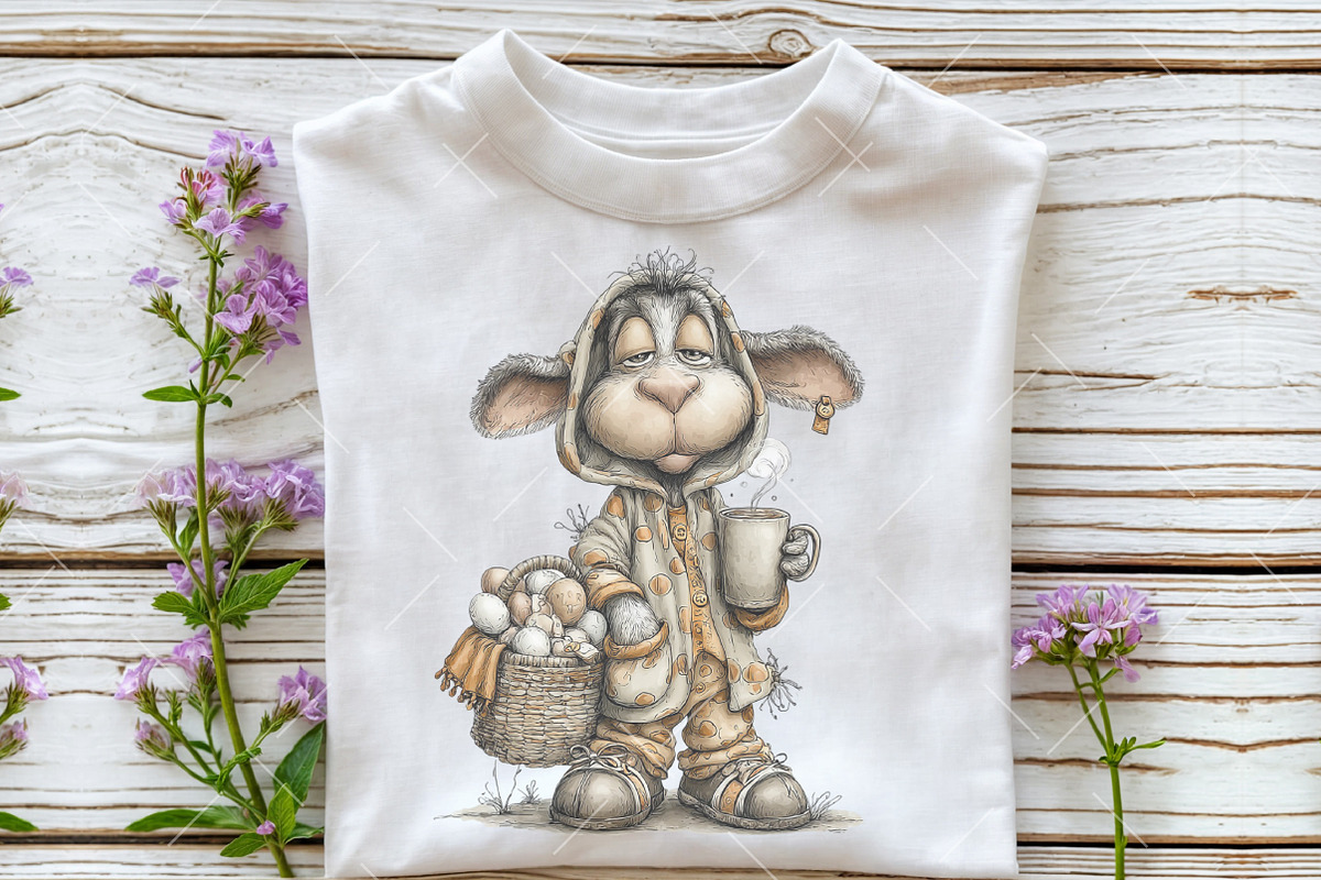 Whimsical Easter Goat Clipart, an Illustration by OK Design (Photo 5 of 6)