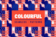 Colourful Seamless Patterns, a Pattern Graphic by Joseph Chernashki (Thumbnail 1 of 10)