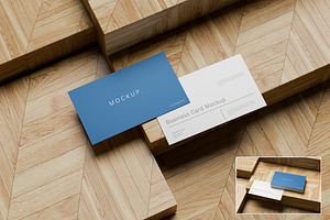 Business Card Mockup, an Advertising Mockup by Design Source_