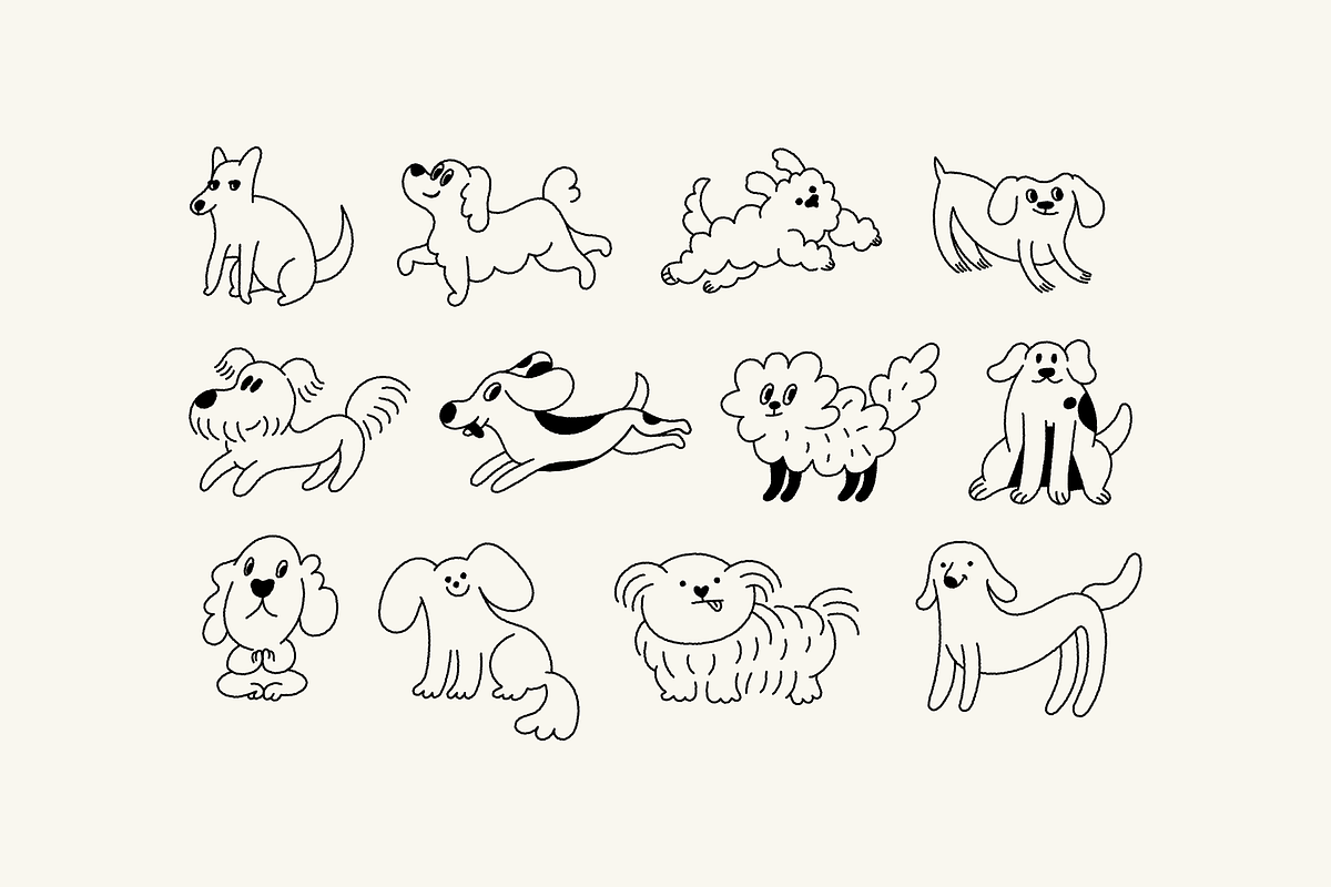 Pets and mascots, vector elements, a Graphic by venimo (Photo 4 of 13)