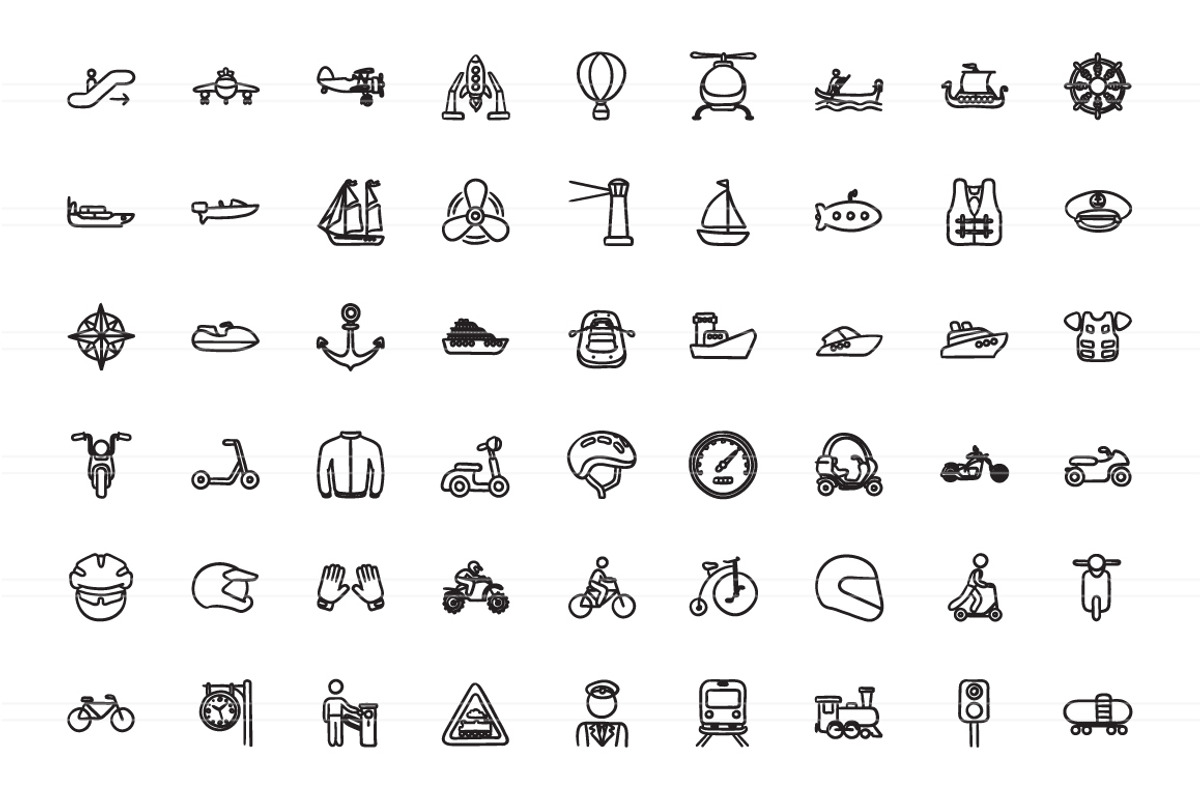 2100 Hand drawn vector icons, an Outline Icon by Visual Generation (Photo 40 of 43)