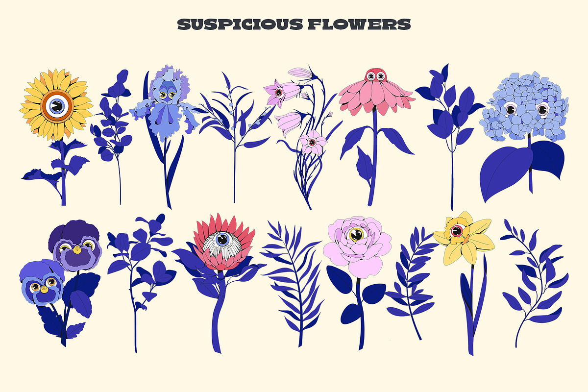 Suspicious BUNDLE:  6 in 1, a Decorative Illustration by marmarina (Photo 8 of 14)
