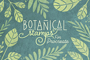 90 Botanical Stamps for Procreate, a Brush Add-On by Kiap (Thumbnail 1 of 6)